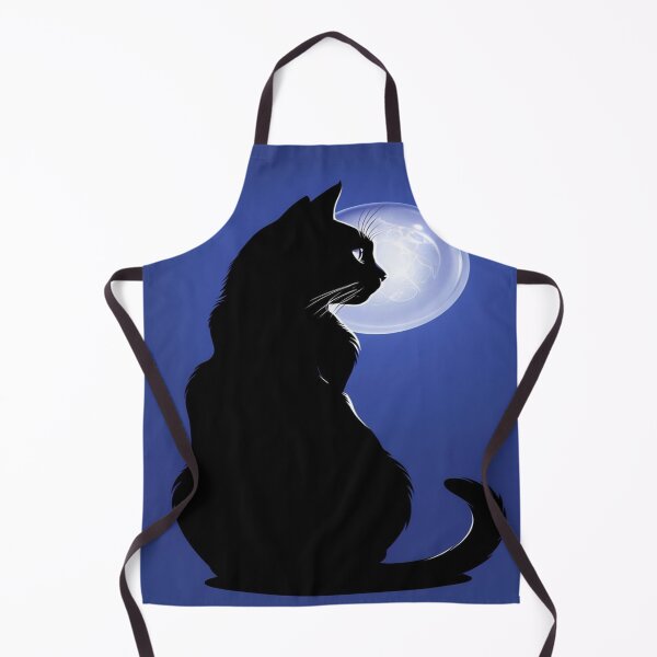 Item preview, A cat with a moon in the background designed and sold by saly55887.