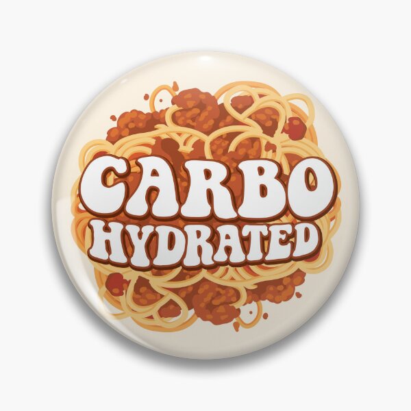 Item preview, Carbo-Hydrated – Funny Spaghetti Quote designed and sold by MamSelle.