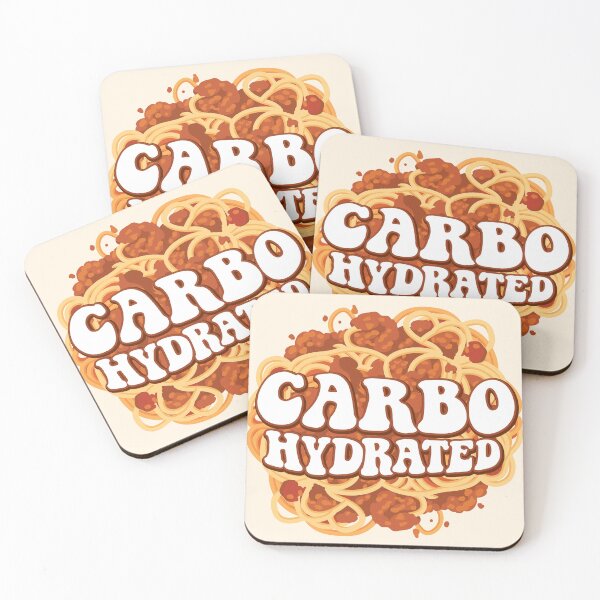 Item preview, Carbo-Hydrated – Funny Spaghetti Quote designed and sold by MamSelle.