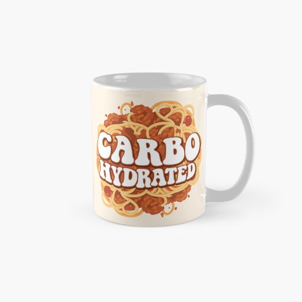 Item preview, Carbo-Hydrated – Funny Spaghetti Quote designed and sold by MamSelle.