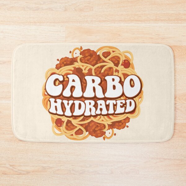 Item preview, Carbo-Hydrated – Funny Spaghetti Quote designed and sold by MamSelle.