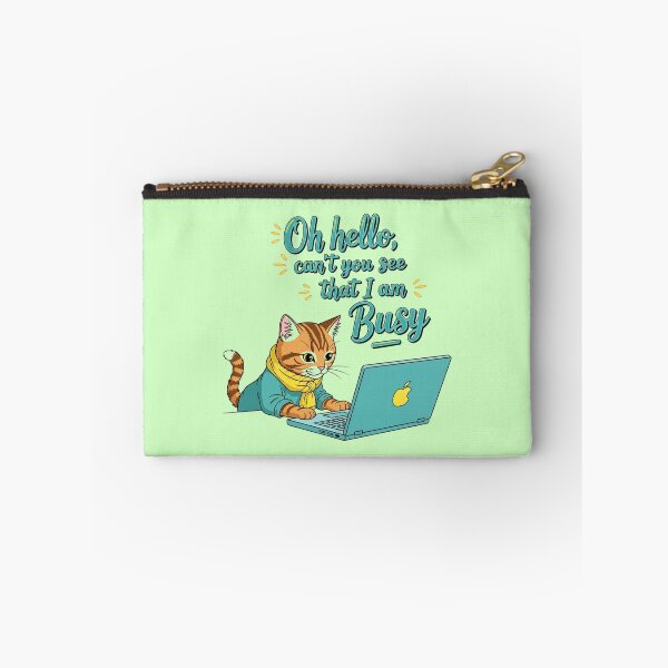 Item preview, Oh Hello I Am Busy Cat | Funny WFH Introvert Humor Design designed and sold by LoveDesignMania.