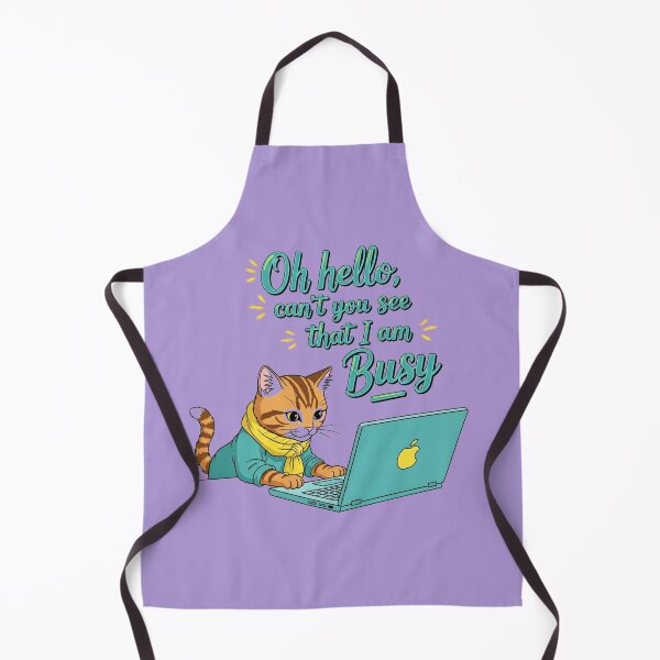 Item preview, Oh Hello I Am Busy Cat | Funny WFH Introvert Humor Design designed and sold by LoveDesignMania.