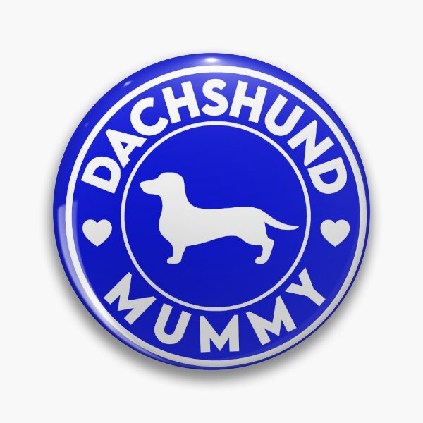 Item preview, Dachshund Mummy Sticker - Blue & White designed and sold by LuBarShop.