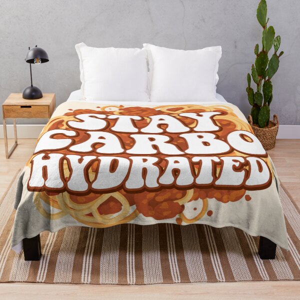 Item preview, Stay Carbo-Hydrated – Funny Spaghetti Quote designed and sold by MamSelle.
