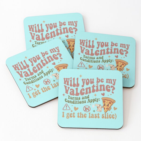 Item preview,  Will You Be My Valentine Terms and Conditions Apply Funny Pizza Love Shirt designed and sold by ZyxDes.