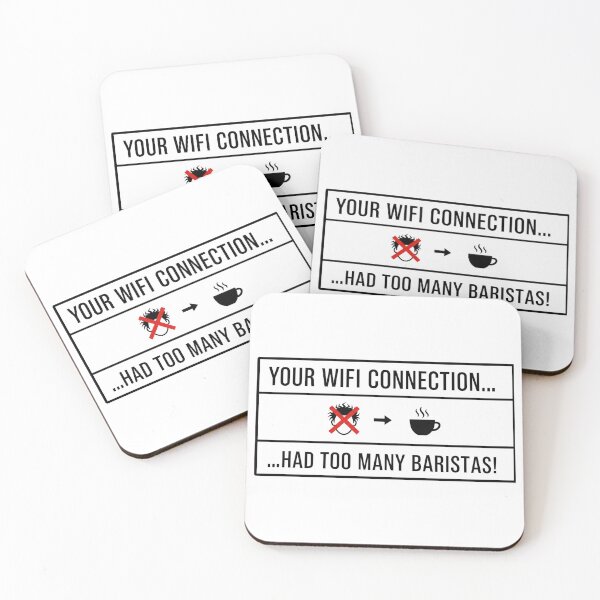 Item preview, Cyber Security - Hacker - Your Wifi Connection... Had too may Baristas!  designed and sold by clubtee.