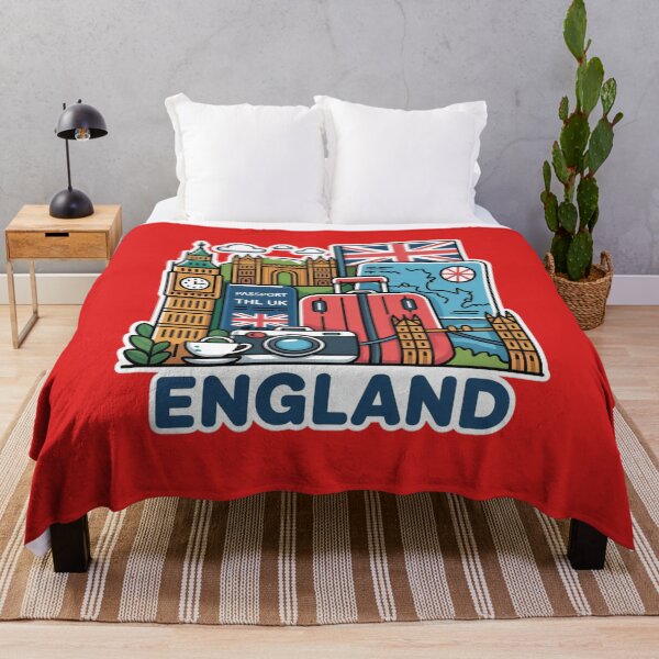 Item preview, England Travel Pack – Colorful Illustrated Icons designed and sold by Timeless Design.