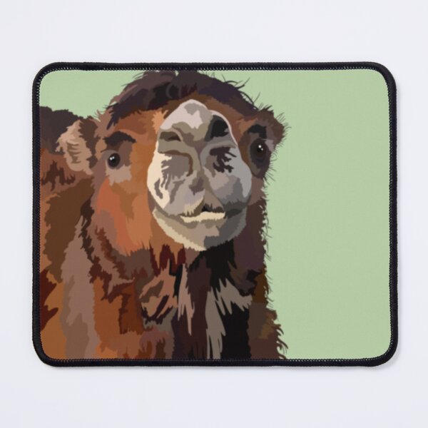 Item preview, B is for Bactrian Camel,Bactrian Camel Artwork – Majestic Two-Humped Camel Illustration and Asian Desert Wildlife Design designed and sold by PrettylittlepastelUk.