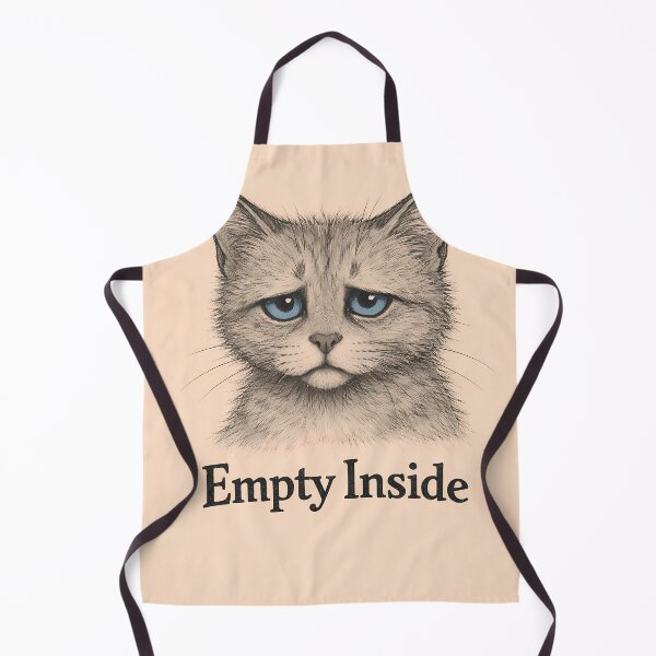 Item preview, Feelings – Empty Inside | Emotional Cat Illustration designed and sold by FeelingEmotions.