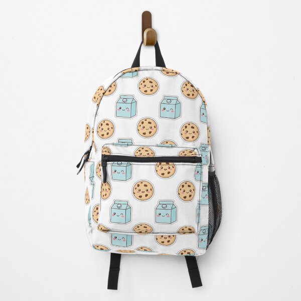 Item preview, Cute Smiley Cookie and Milk Seamless Pattern | Kawaii Food Repeat Design designed and sold by ZenAnimeWearz.