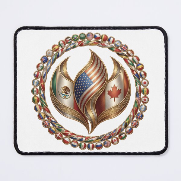 Item preview, Global Unity Flame – International Flags Emblem Design designed and sold by La-Designita.