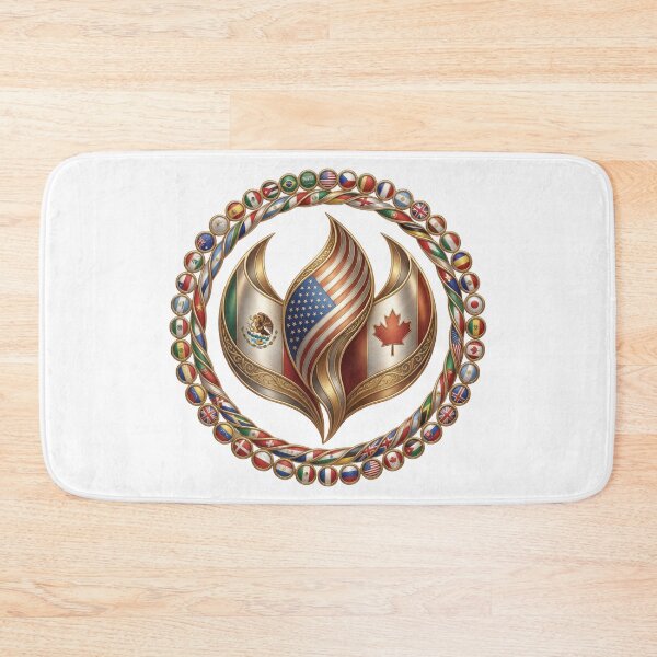 Item preview, Global Unity Flame – International Flags Emblem Design designed and sold by La-Designita.
