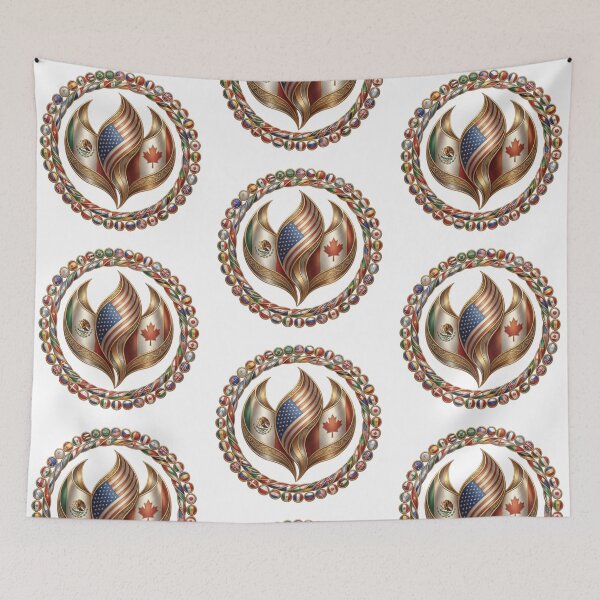 Item preview, Global Unity Flame – International Flags Emblem Design designed and sold by La-Designita.