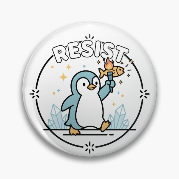 Item preview, Resist-Penguin  designed and sold by THREE LITTLE BEANS.