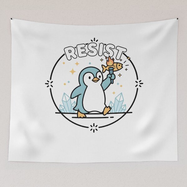 Item preview, Resist-Penguin  designed and sold by THREE LITTLE BEANS.