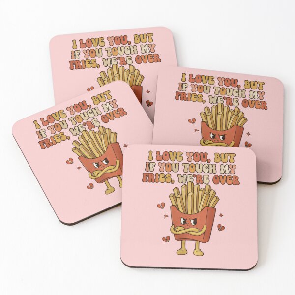Item preview, I Love You But If You Touch My Fries We’re Over – Funny Fries Valentine Shirt | Cute Kawaii Food Couple Retro Humor designed and sold by ZyxDes.