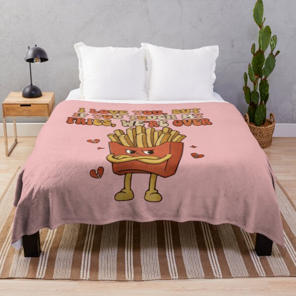 Item preview, I Love You But If You Touch My Fries We’re Over – Funny Fries Valentine Shirt | Cute Kawaii Food Couple Retro Humor designed and sold by ZyxDes.