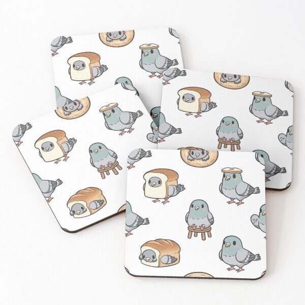 Item preview, Funny Loaf of Bread and Pigeon Artwork | Cute Cartoon Food and Bird Design designed and sold by ZenAnimeWearz.
