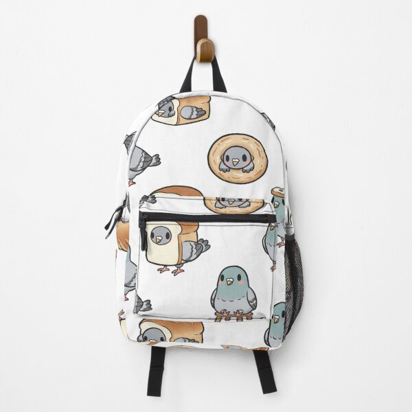 Item preview, Funny Loaf of Bread and Pigeon Artwork | Cute Cartoon Food and Bird Design designed and sold by ZenAnimeWearz.