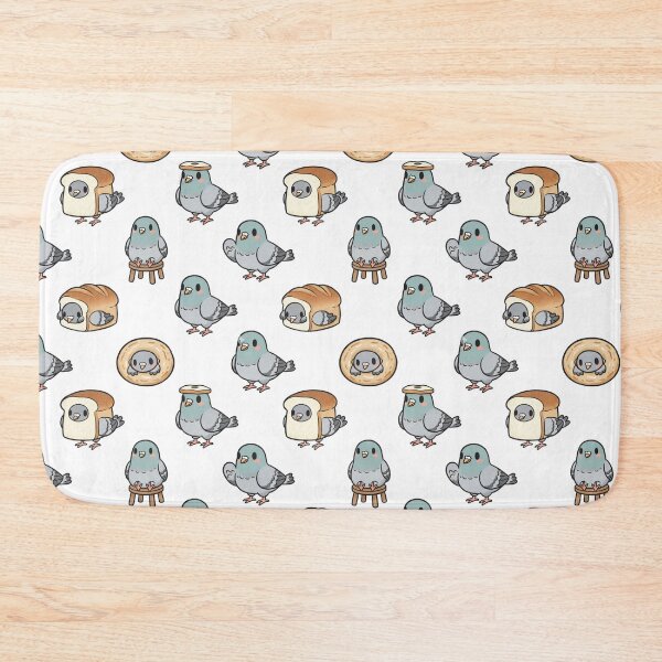 Item preview, Funny Loaf of Bread and Pigeon Artwork | Cute Cartoon Food and Bird Design designed and sold by ZenAnimeWearz.