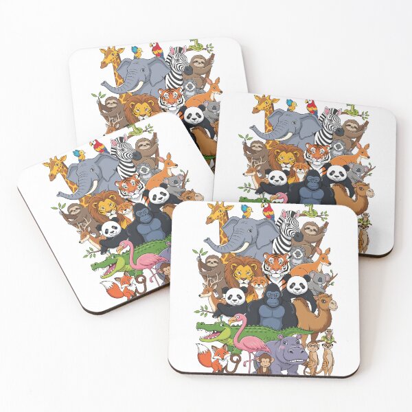 Item preview, Animal Cartoon Group Sketch designed and sold by Desikhanna123.