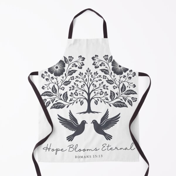 Item preview, Romans 15:13 Christian Floral Tree - Hope Blooms Eternal Scripture Art designed and sold by RectifyFashions.