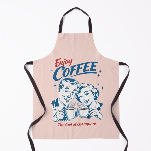 Item preview, Enjoy Coffee – The Fuel of Champions (Retro Vintage Couple) designed and sold by BeetleDots.
