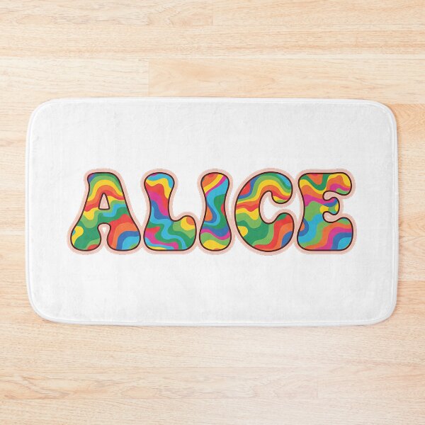 Item preview, ❤️ Alice Personalized Name Wavy Retro Shirt, Coffee Mug, Sticker Gift designed and sold by HelixPedia.