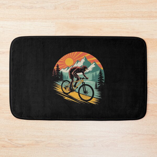 Item preview, Cat Riding Bicycle Mountain Biking Cat Biker  designed and sold by MarkLeedsArt.