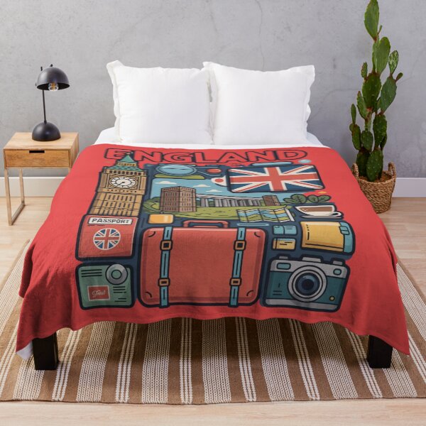 Item preview, England Travel Pack – Flat Illustrated Icons designed and sold by Timeless Design.