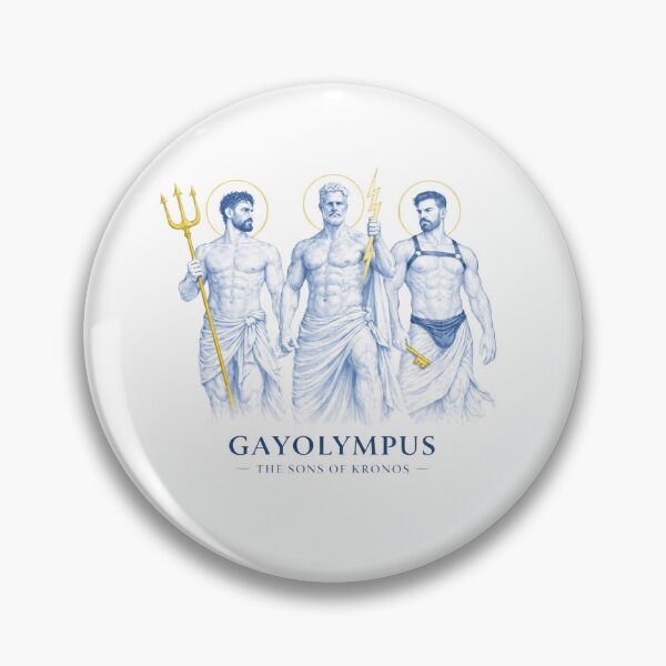 Item preview, GayOlympus — The Sons of Kronos | Gay Zeus Poseidon Hades Art designed and sold by MPForet.