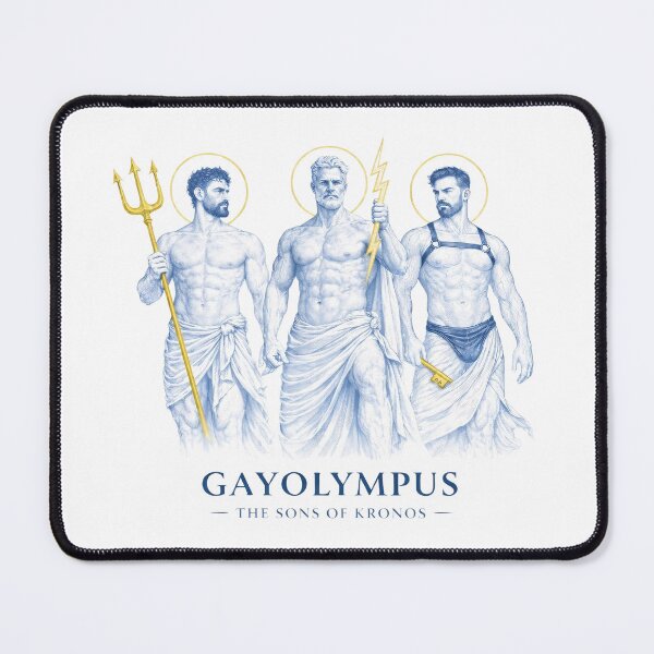 Item preview, GayOlympus — The Sons of Kronos | Gay Zeus Poseidon Hades Art designed and sold by MPForet.