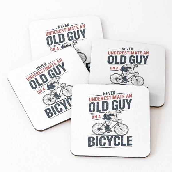 Item preview,  Cyclist Underestimate An Old Guy On A Bicycle  designed and sold by MarkLeedsArt.