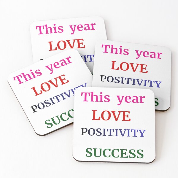Item preview, This  Year  Love, Positivity ,Success designed and sold by Brewgoodness.