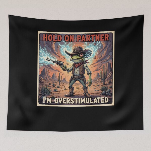 Item preview, Hold-On-Partner-Im-Overstimulated designed and sold by THREE LITTLE BEANS.