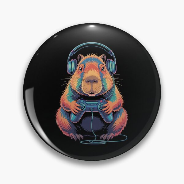 Item preview, Capybara Funny Video Games Capybara 3  designed and sold by RsFilsingerArt.