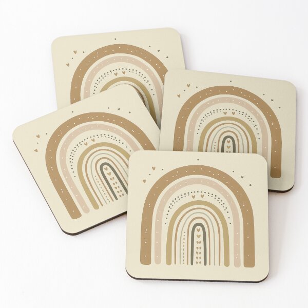 Item preview, Minimalist Boho Rainbow Earth Tones Art designed and sold by PureBohoPrints.
