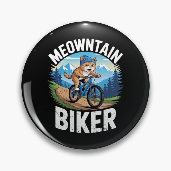 Item preview,  MTB Mountain Biking Pun - Mountainbiker Cat  designed and sold by DigitaldeligArt.