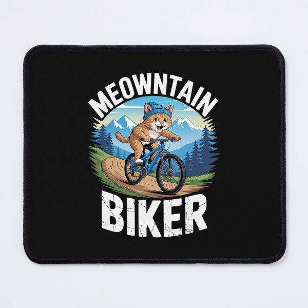 Item preview, MTB Mountain Biking Pun - Mountainbiker Cat designed and sold by DigitaldeligArt.