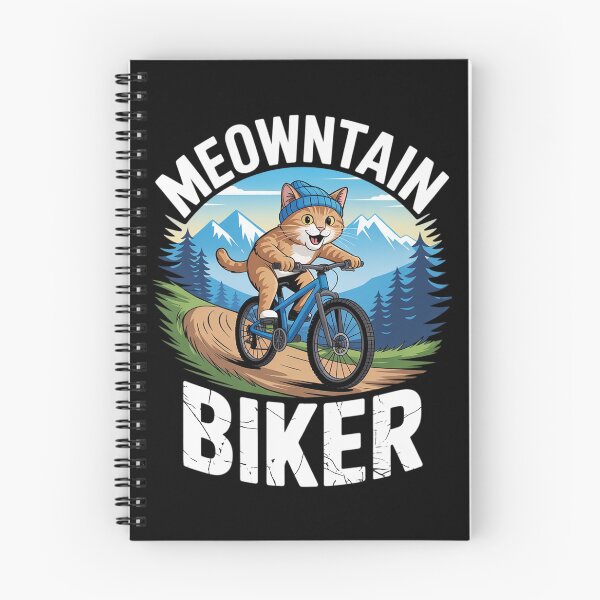 Artikelvorschau, MTB-Mountainbiking-Wortspiel - Mountainbiker-Katze entworfen und verkauft von DigitaldeligArt.