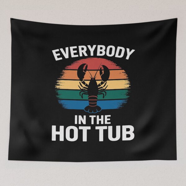 Item preview, Crawfish Boil Funny Hot Tub Bayou Cajun Seafood Festival designed and sold by RoyTill0Art.