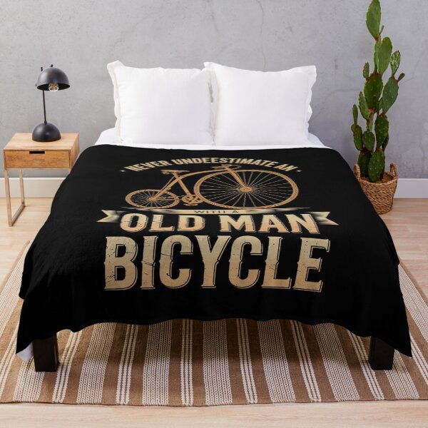 Item preview, Never Underestimate An Old Man With A Bicycle  designed and sold by MarkLeedsArt.