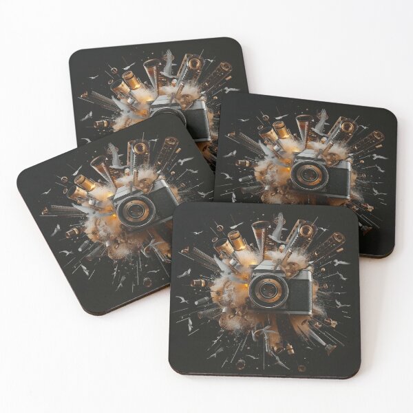 Item preview, Golden Lens Explosion Around Classic Camera designed and sold by Wonderful Designs.