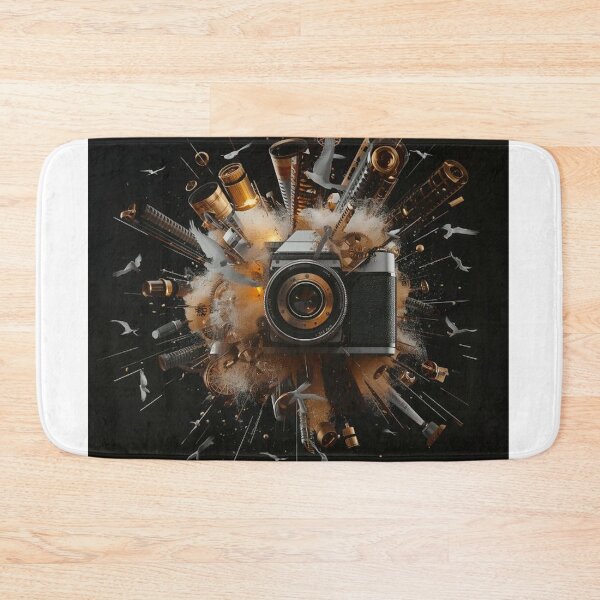 Item preview, Golden Lens Explosion Around Classic Camera designed and sold by Wonderful Designs.