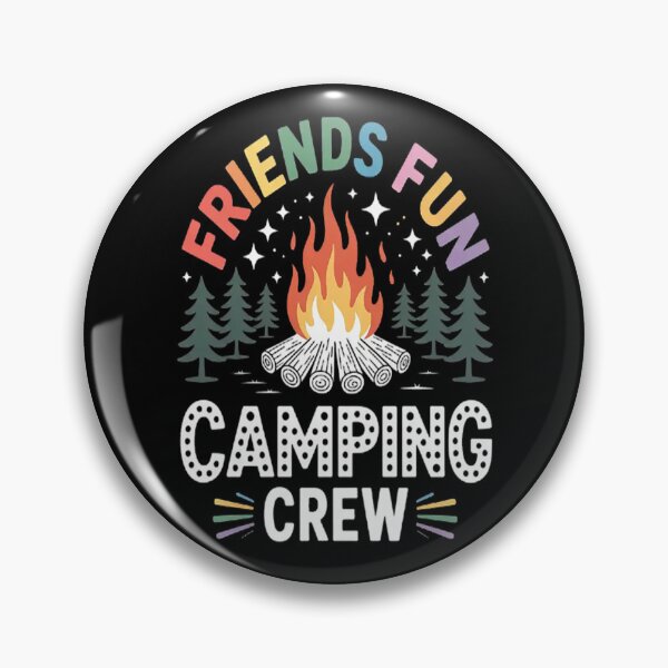 Item preview, Camping Crew Fires Friends Fun Summer Vibes Camper designed and sold by CottonCandyPrin.