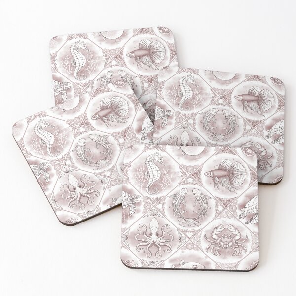 Item preview, Oceanic Dreamscape Delft Tiles - Antique Driftwood designed and sold by Carina Parry Studios.