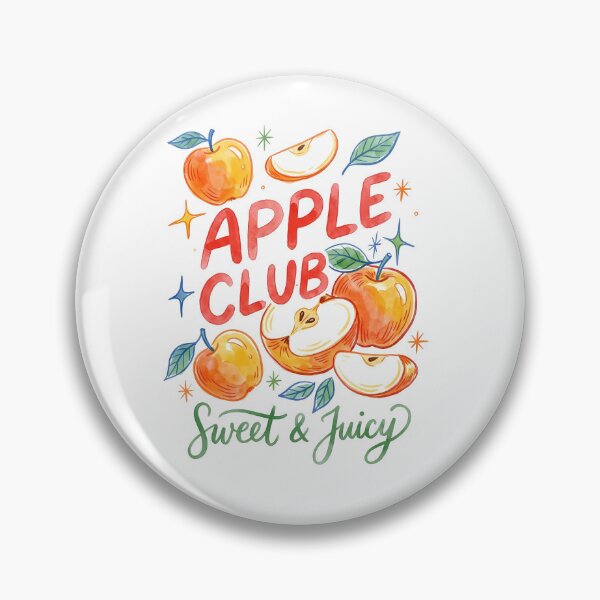Artikelvorschau, Aquarellillustration eines frischen Apfels mit Typografie entworfen und verkauft von LunaPixelStudio.