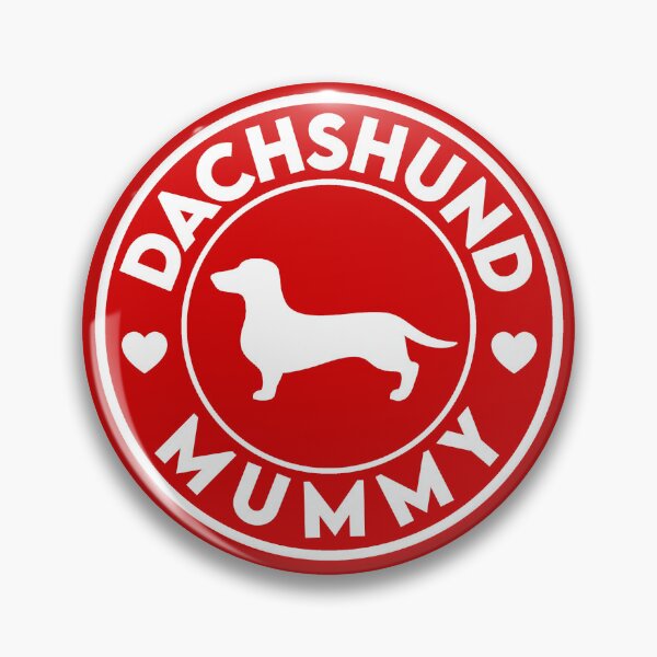 Item preview, Dachshund Mummy Sticker - Red & White designed and sold by LuBarShop.