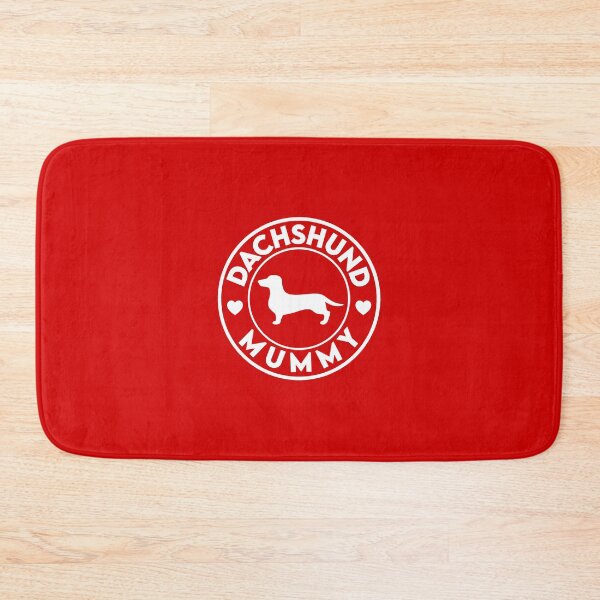Item preview, Dachshund Mummy Sticker - Red & White designed and sold by LuBarShop.